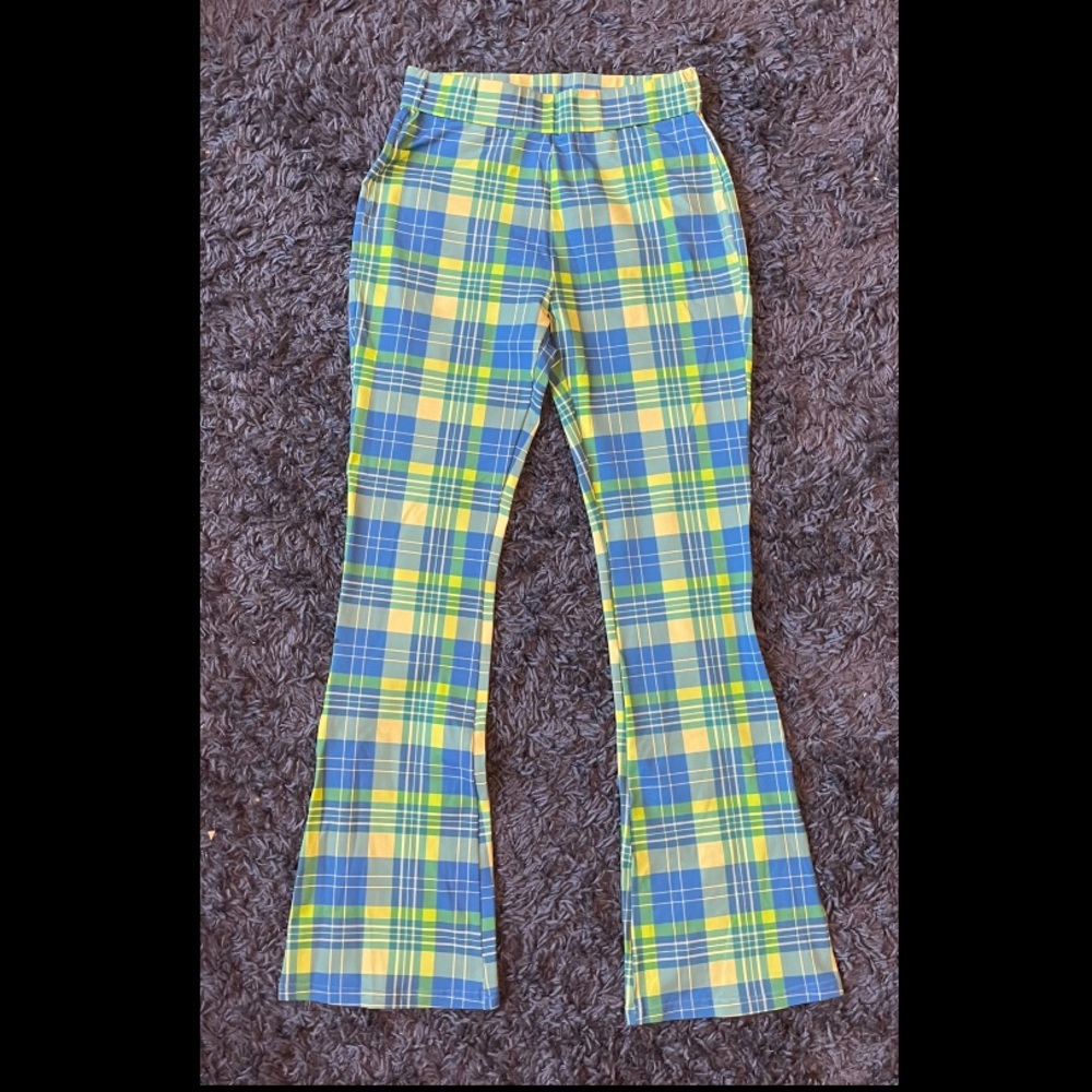 Green and blue Delia’s stretch pant